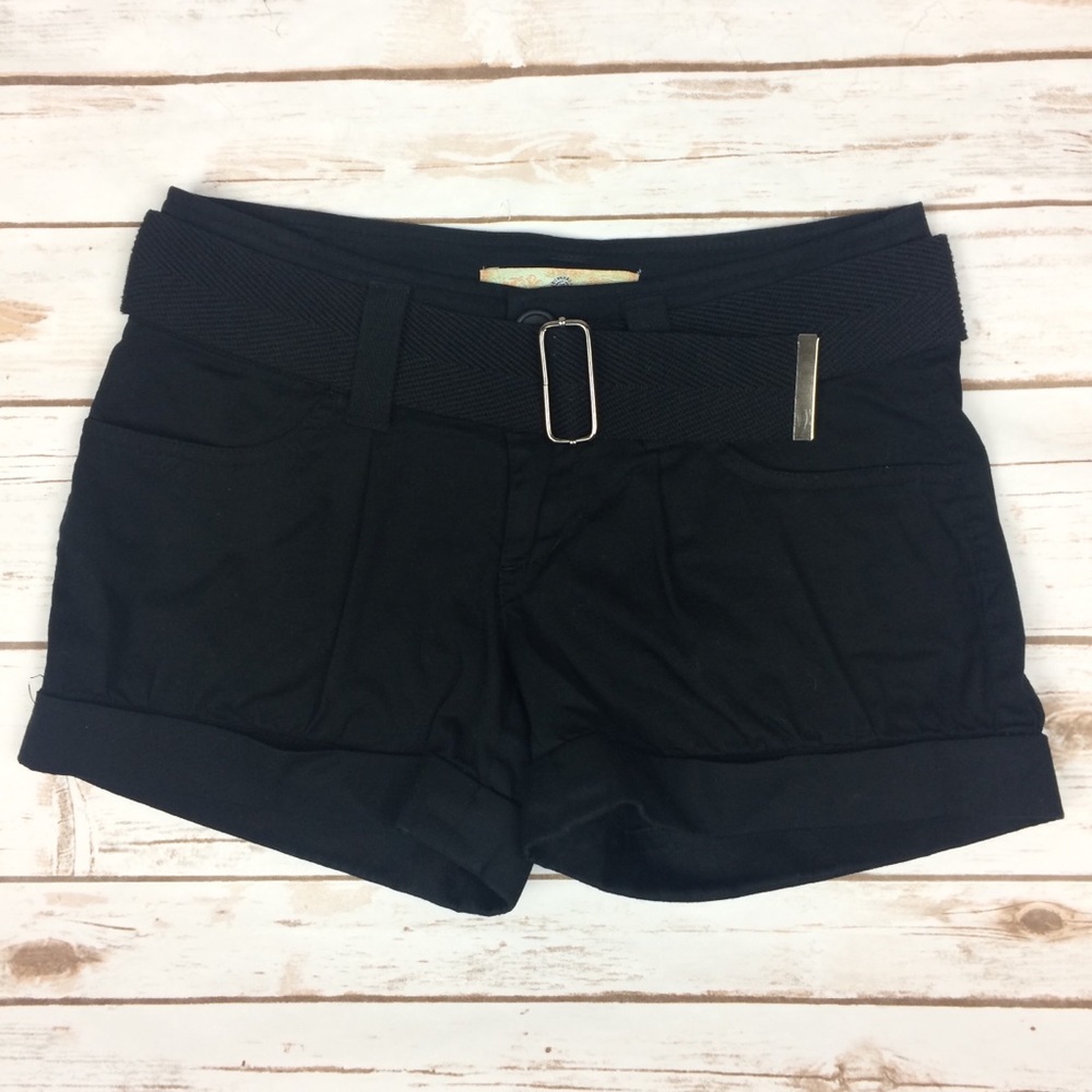 American Rag Cuffed Black Shorts‎ Size 0